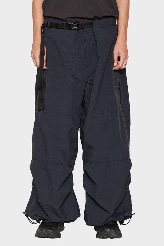 women#@Trousers UL ZIP Baggy Pants graphite