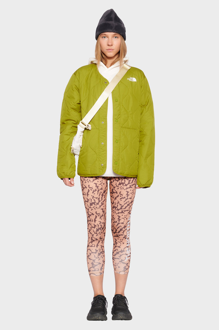 women#@Ampato Quilted Liner Jacket green Media