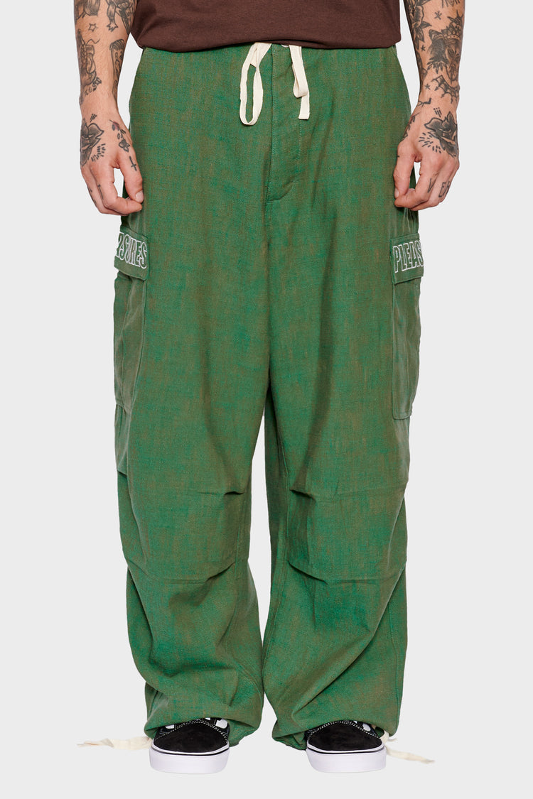 men#@VISITOR WIDE FIT Cargo pants green