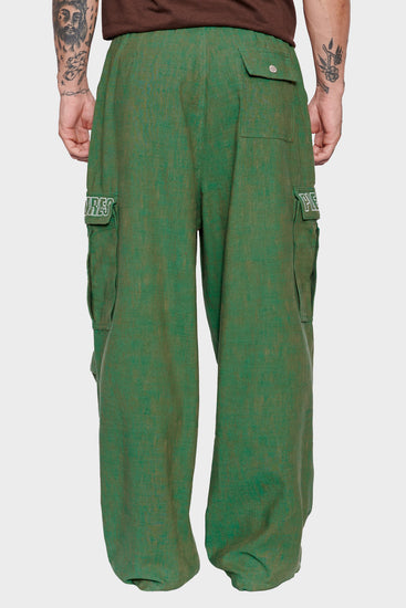 men#@VISITOR WIDE FIT Cargo pants green
