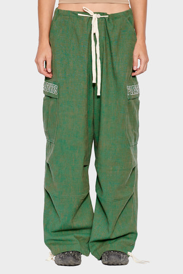 women#@VISITOR WIDE FIT Cargo pants green