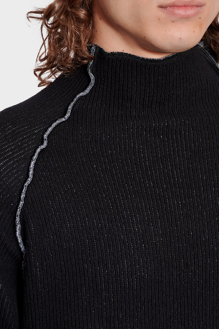 DOUBLE SIDE Sweater - Black/Gray