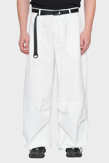 men#@UW BAGGY MILITARY Trousers white