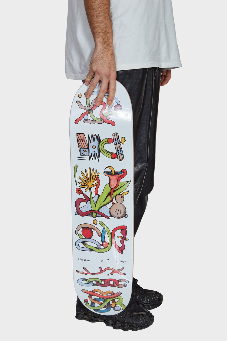 Skateboarding board with ABSTRACT PRINT.
