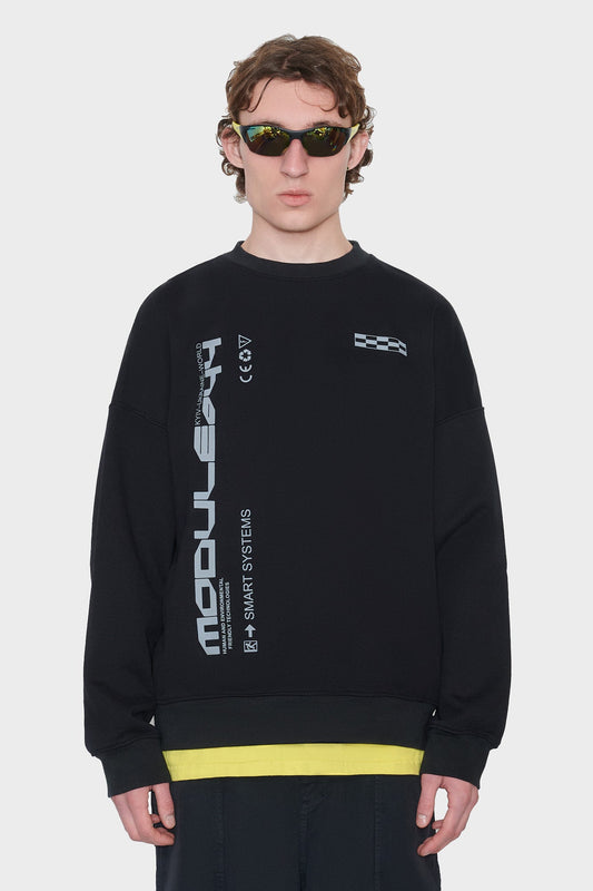 3D-M0D44 CREW Sweatshirt black