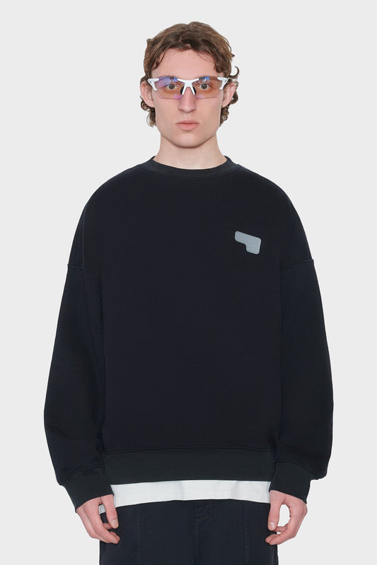 BASE M0D44 CREW Sweatshirt black