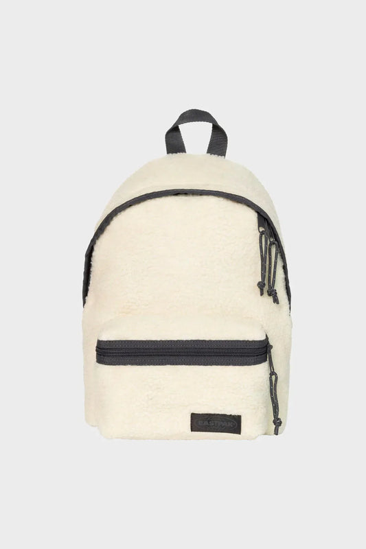 ORBIT XS Shearling mini backpack white